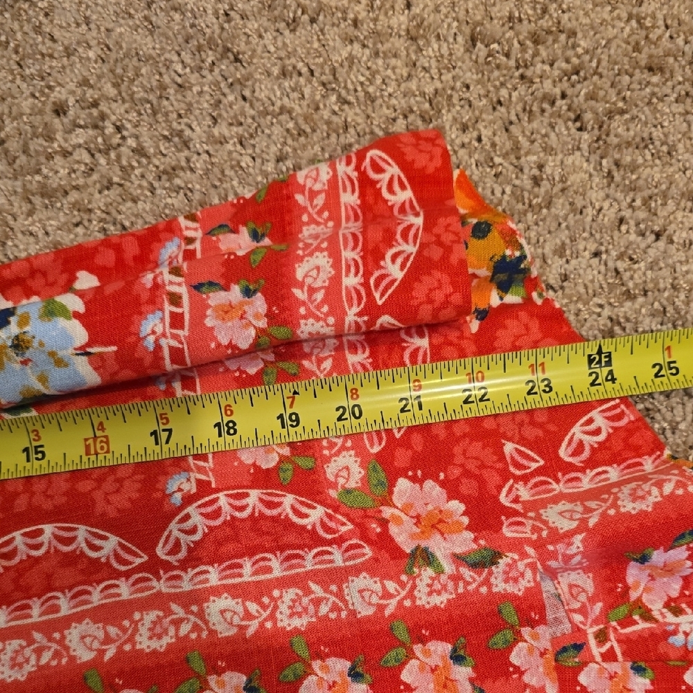 LC Lauren Conrad Red Floral Tank Top - Picture 5 of 7